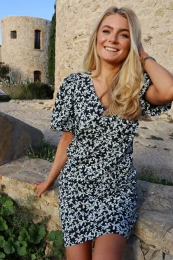 Liberte Siona-V-Neck-Dress 22187< Kjoler