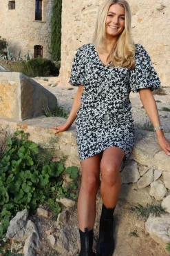 Liberte Siona-V-Neck-Dress 22187< Kjoler