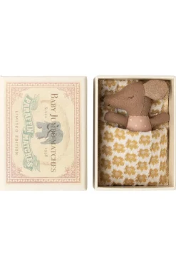 Maileg Sleepy Wakey Baby Mus I Tændstikæske<Børn Bad, Leg & Interiør