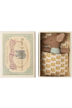 Sleepy Wakey Baby Mus I Tændstikæske*Maileg Best