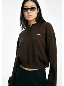 Slinky Knit Polo 1151371667*Rotate Sale