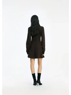 Slinky Knit Polo Dress 1154881667*Rotate Outlet