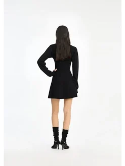 Rotate Slinky Knit Polo Dress 115488100< Kjoler