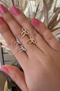 Mellow Moon Sløjfe Med Sten< Øreringe