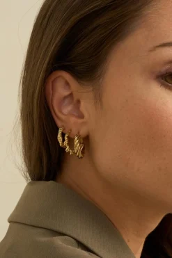 Mellow Moon Small Abby Hoop Earrings BM0614E0480< Øreringe