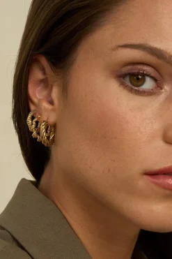 Mellow Moon Small Abby Hoop Earrings BM0614E0480< Øreringe