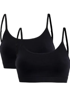 Soft basic Soffi Bra top narrow strap 2 pak< Nattøj & Lingeri