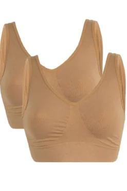 Soft basic Soffi Bra top wide strap 2 pak< Nattøj & Lingeri