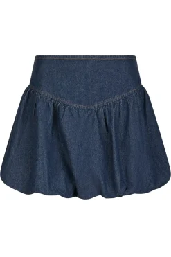 Neo Noir Solar Denim Balloon Skirt 165053< Nederdele