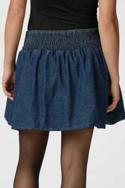 Neo Noir Solar Denim Balloon Skirt 165053< Nederdele