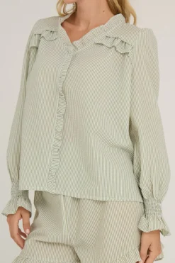 Sonja Frill Blouse*A-View New