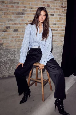 Haute L'Amitié Sophie Stripe Shirt HL10456< Bluser & Skjorter|Ammevenligt Tøj