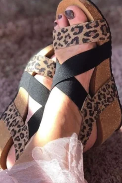 Copenhagen Shoes Stacia Leopard 22< Copenhagen Shoes|Sandaler