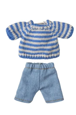 Strikket Sweater Og Bukser, Storebror Mus*Maileg Outlet