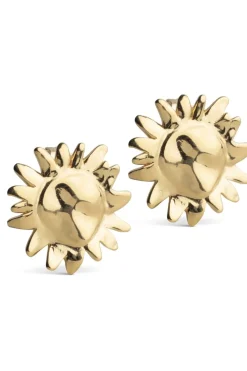 Enamel Copenhagen Studs, Large Sunshine E421G< Øreringe