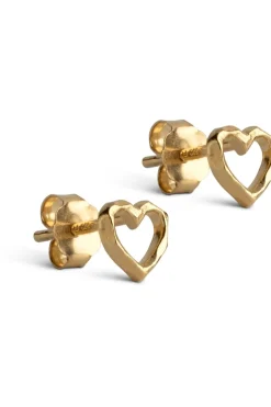 Enamel Copenhagen Studs, Organic Heart E301GM< Øreringe