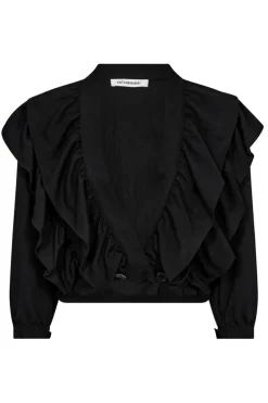 Co´Couture Suedacc Frilly Blouse 35630< Bluser & Skjorter