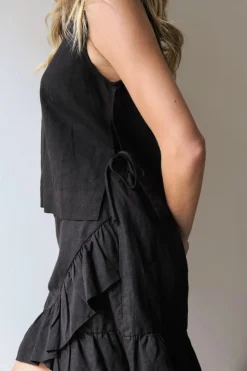 Svetlana Linen Top*Neo Noir Online