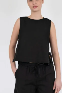 Svetlana Linen Top*Neo Noir Online