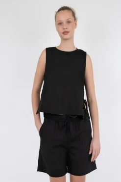 Svetlana Linen Top*Neo Noir Online