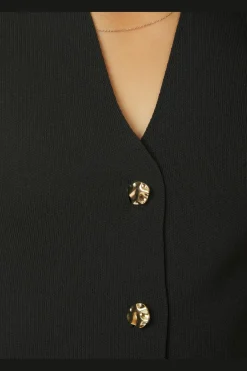 Neo Noir Sway Smooth Knit Waistcoat 164704< Veste