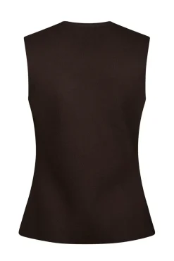 Sway Smooth Knit Waistcoat 164704*Neo Noir Outlet