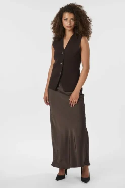 Sway Smooth Knit Waistcoat 164704*Neo Noir Outlet