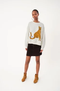 Sydneyll Leopard Sweatshirt Ls25450-1068*Lollys Laundry Hot