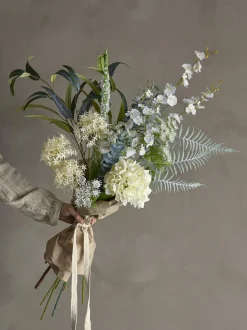 Symphonie Buket, Hvid, Kunstige Blomster*Bloomingville Discount