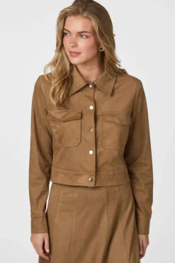 Neo Noir Tamari Faux Suede Jacket 164712< Sæt 🛍️|Overtøj & Jakker