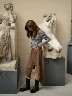 Neo Noir Teddu Fine Rib Blouse 167164< Bluser & Skjorter