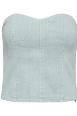 Co´Couture Terracc Denim Corsage 33156< T-Shirts & Toppe