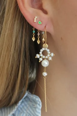 Stine A Three Dots Earring Goldenen< Øreringe