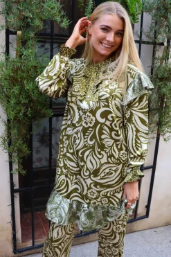 Tia-Ls-Frill Dress 22076*Liberte New