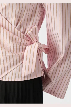 Tifuna Stripe Wrap Shirt 167535*Neo Noir