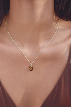 Tiger Eye Earth Pendant*Maanesten Best