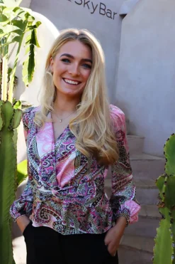 Liberte Tiki Ls Twist Blouse 22120< Bluser & Skjorter