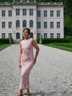 Tiranna Big Flower Mesh Dress 166824*Neo Noir Best