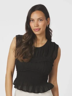 Tiril S Voile Top 166128*Neo Noir Clearance