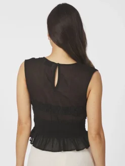 Tiril S Voile Top 166128*Neo Noir Clearance