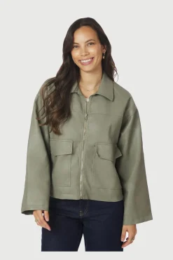 Neo Noir Titan Faux Leather Jacket 164002< Overtøj & Jakker