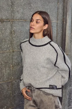 Toby Hem Line Knit HL10316*Haute L'Amitié Sale