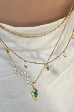 Stine A Tout Petit Ile De L'Amour Necklace Goldenen< Halskæder