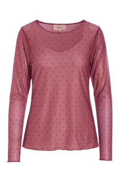 Hunkøn Tova Mesh Blouse 25935< Bluser & Skjorter