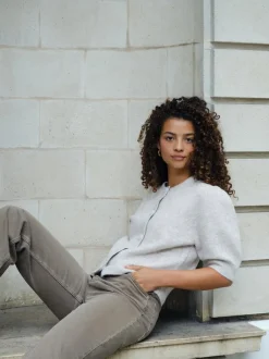 Trudy Deco Knit Cardigan 164514*Neo Noir New