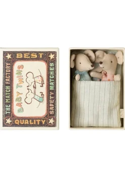 Maileg Tvillinger, Baby Mus I Tændstikæske<Børn Bad, Leg & Interiør