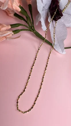 Mellow Moon Twisted Ball Necklace< Halskæder