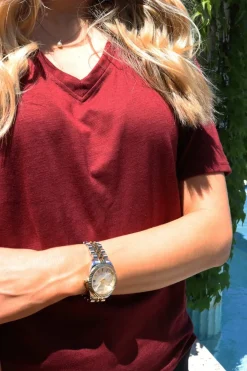 Ulla-Ss-Vneck-Tshirt 21675*Liberte New