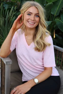 Ulla-Ss-Vneck-Tshirt 21675*Liberte Hot