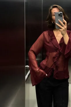 Valappa Chiffon Blouse 166668*Neo Noir Sale